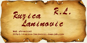 Ružica Laninović vizit kartica